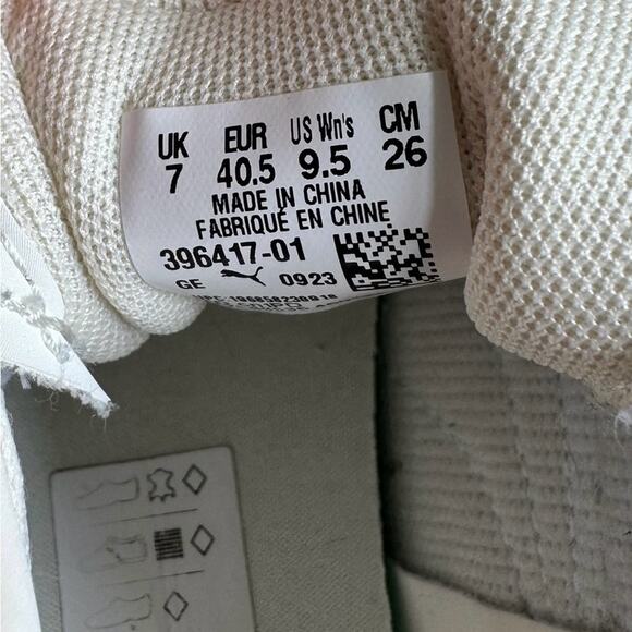 Puma Womens Carina Street Platform sneaker size 9.5 blue white streetwear - Picture 8 of 9